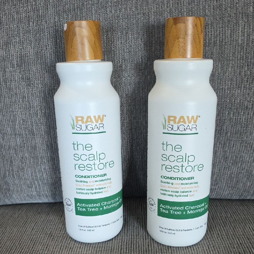 Raw Sugar The Scalp Restore Conditioner, New, 2 Bottles, 18oz.‎ Each